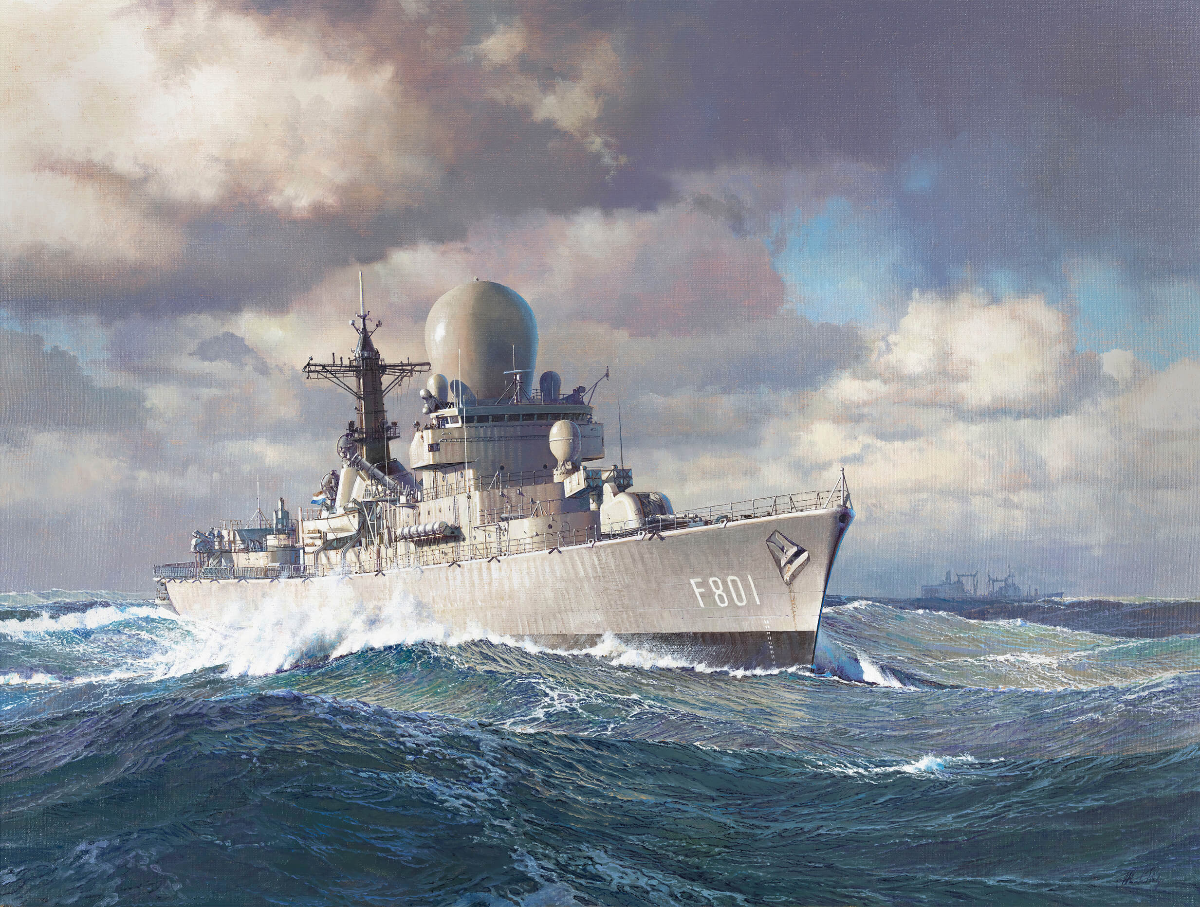 Art Print - Guided weapon Frigates Tromp class - Maarten Platje