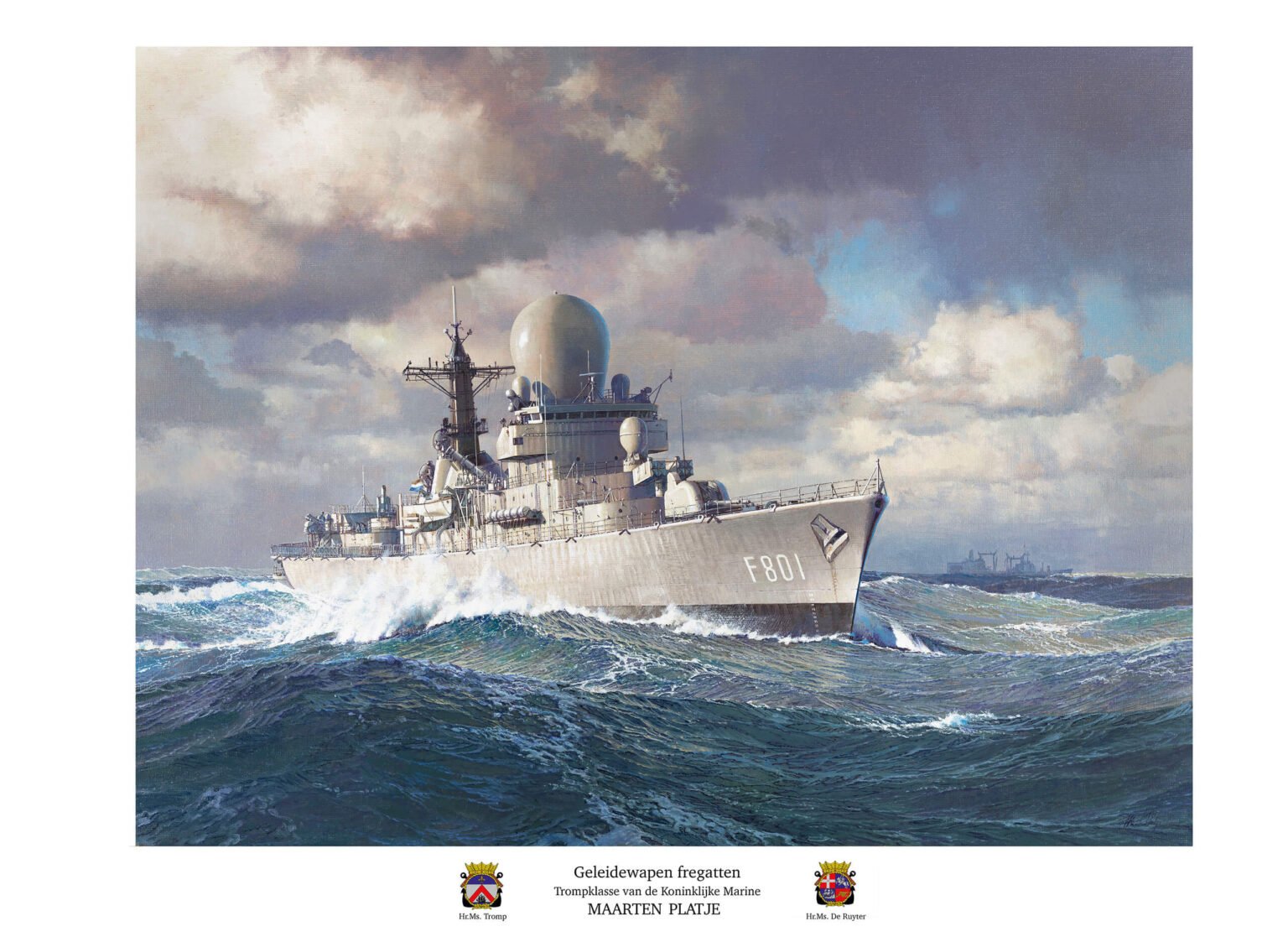 Art Print Guided Weapon Frigates Tromp Class Maarten Platje