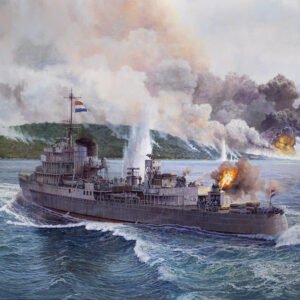 Art Print - Hr. Ms. Tromp tijdens Operatie Crimson